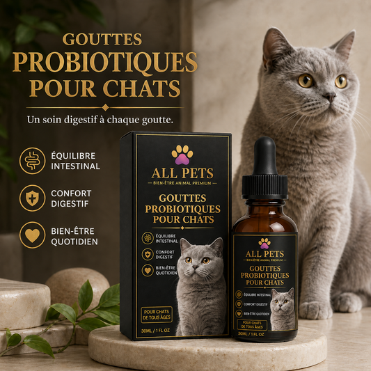 Gouttes probiotiques ALL-PETS pour chat