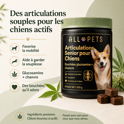 Des articulations souples pour les chiens actifs