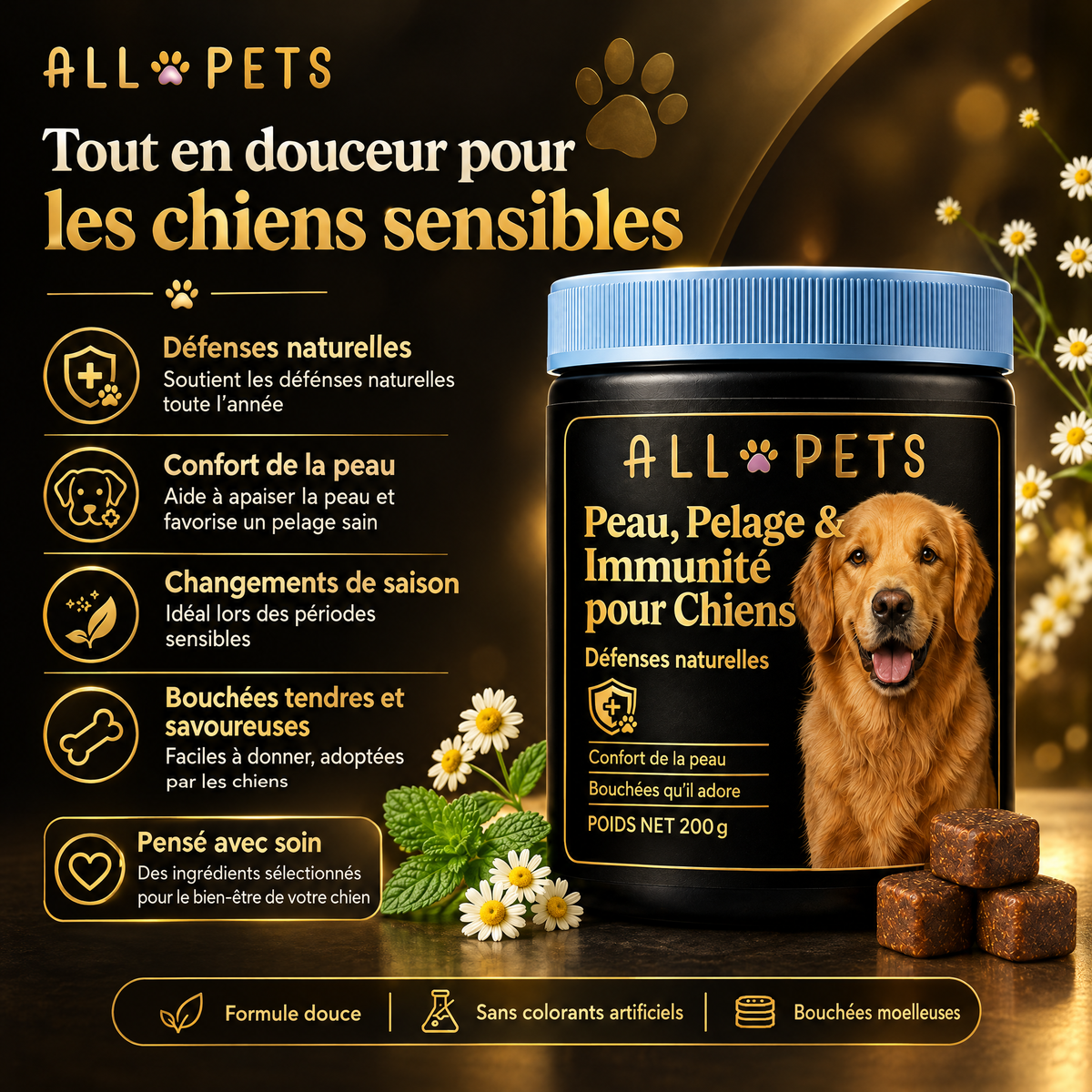 Tout en douceur pour les chiens sensibles