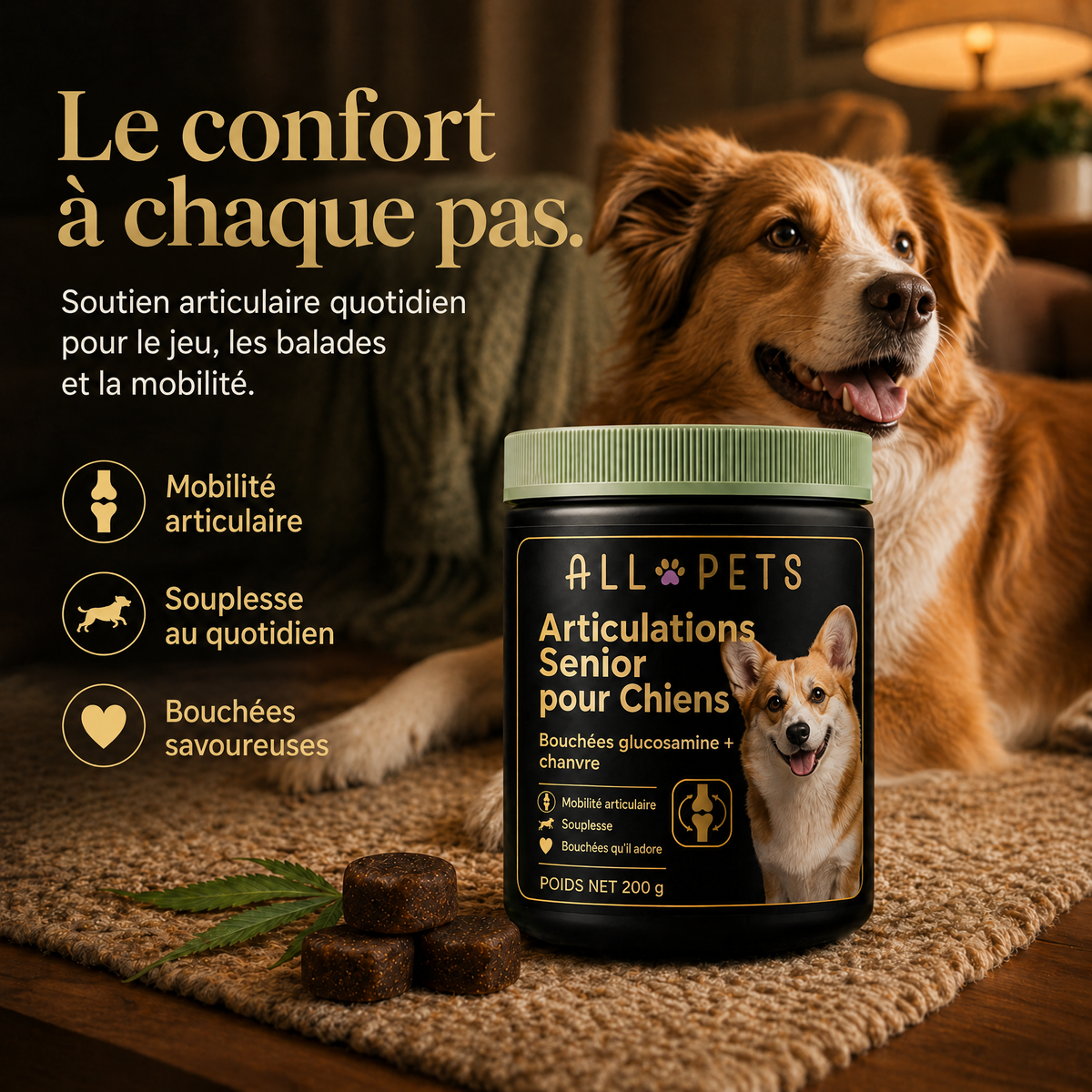 Le confort à chaque pas pour votre chien