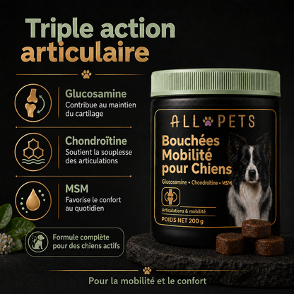 Triple action articulaire : glucosamine, chondroïtine, MSM