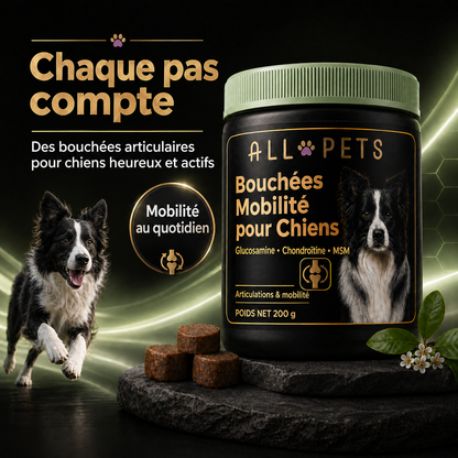 Bouchées Mobilité glucosamine ALL-PETS pour chien