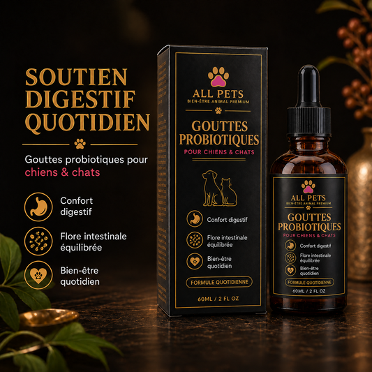 Gouttes probiotiques ALL-PETS pour chiens et chats